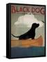 Black Dog Canoe-Ryan Fowler-Framed Stretched Canvas