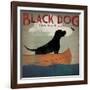 Black Dog Canoe-Ryan Fowler-Framed Art Print