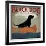 Black Dog Canoe-Ryan Fowler-Framed Art Print