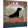 Black Dog Canoe-Ryan Fowler-Mounted Art Print