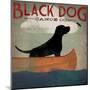 Black Dog Canoe-Ryan Fowler-Mounted Art Print