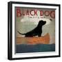 Black Dog Canoe-Ryan Fowler-Framed Art Print