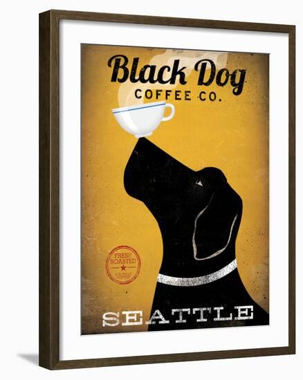 Black Dog Coffee Co Seattle-Ryan Fowler-Framed Art Print