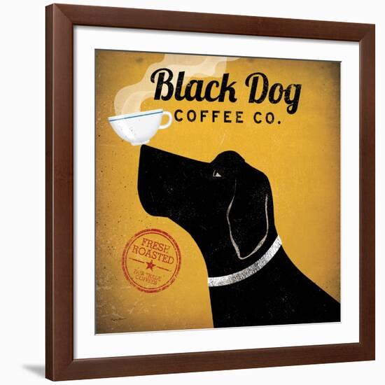 Black Dog Coffee Co-Ryan Fowler-Framed Art Print