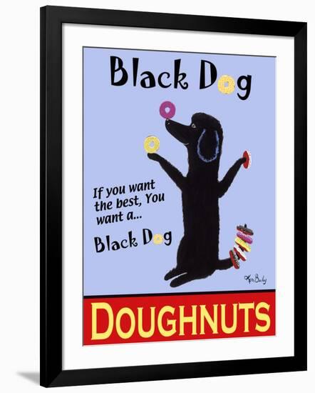 Black Dog Doughnuts-Ken Bailey-Framed Giclee Print