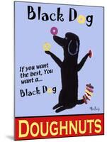 Black Dog Doughnuts-Ken Bailey-Mounted Giclee Print