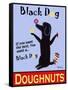 Black Dog Doughnuts-Ken Bailey-Framed Stretched Canvas