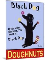 Black Dog Doughnuts-Ken Bailey-Mounted Giclee Print