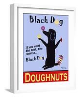 Black Dog Doughnuts-Ken Bailey-Framed Giclee Print
