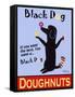 Black Dog Doughnuts-Ken Bailey-Framed Stretched Canvas