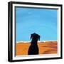 Black Dog in Chestertown, 1998-Marjorie Weiss-Framed Giclee Print