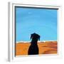 Black Dog in Chestertown, 1998-Marjorie Weiss-Framed Giclee Print