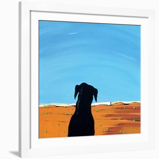 Black Dog in Chestertown, 1998-Marjorie Weiss-Framed Giclee Print