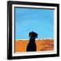 Black Dog in Chestertown, 1998-Marjorie Weiss-Framed Giclee Print