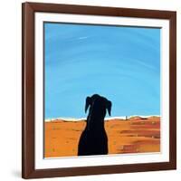 Black Dog in Chestertown, 1998-Marjorie Weiss-Framed Giclee Print