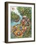 Black Dog's Treasure Island-Bill Bell-Framed Giclee Print