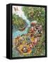 Black Dog's Treasure Island-Bill Bell-Framed Stretched Canvas