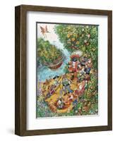 Black Dog's Treasure Island-Bill Bell-Framed Giclee Print