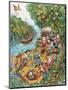 Black Dog's Treasure Island-Bill Bell-Mounted Giclee Print