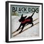 Black Dog Ski-Ryan Fowler-Framed Art Print
