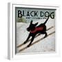 Black Dog Ski-Ryan Fowler-Framed Art Print