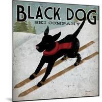 Black Dog Ski-Ryan Fowler-Mounted Art Print