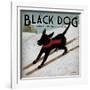 Black Dog Ski-Ryan Fowler-Framed Art Print