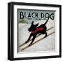 Black Dog Ski-Ryan Fowler-Framed Art Print