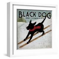 Black Dog Ski-Ryan Fowler-Framed Art Print