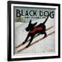 Black Dog Ski-Ryan Fowler-Framed Art Print