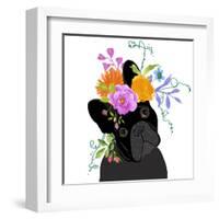 Black Dog-Edith Jackson-Framed Art Print