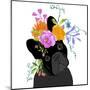 Black Dog-Edith Jackson-Mounted Art Print