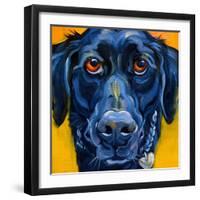 Black Dog-Connie R. Townsend-Framed Art Print