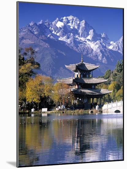Black Dragon Pool, Lijiang, Yunnan, China-Peter Adams-Mounted Photographic Print