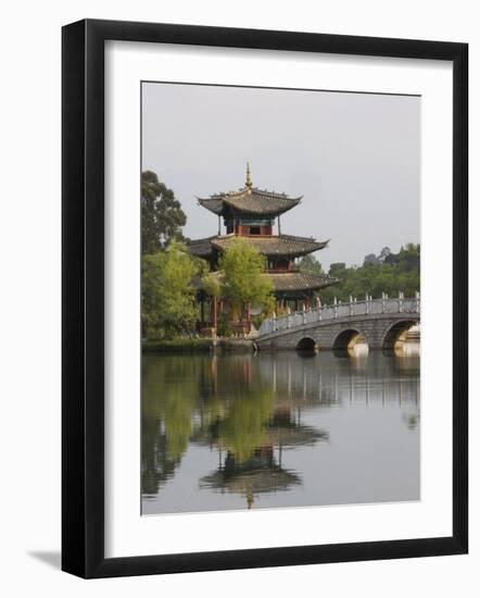 Black Dragon Pool Park, Lijiang, Yunnan Province, China, Asia-Angelo Cavalli-Framed Photographic Print