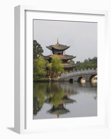 Black Dragon Pool Park, Lijiang, Yunnan Province, China, Asia-Angelo Cavalli-Framed Photographic Print