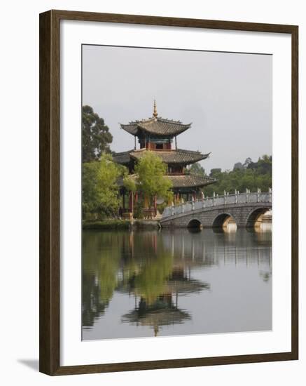 Black Dragon Pool Park, Lijiang, Yunnan Province, China, Asia-Angelo Cavalli-Framed Photographic Print