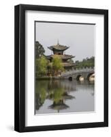 Black Dragon Pool Park, Lijiang, Yunnan Province, China, Asia-Angelo Cavalli-Framed Premium Photographic Print