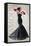 Black Dress Glamour-Sandra Smith-Framed Stretched Canvas