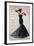 Black Dress Glamour-Sandra Smith-Framed Art Print