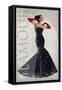 Black Dress Glamour-Sandra Smith-Framed Stretched Canvas