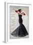 Black Dress Glamour-Sandra Smith-Framed Art Print