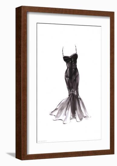 Black Dress with Flair-Tina-Framed Art Print