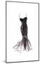 Black Dress with Flair-Tina-Mounted Art Print