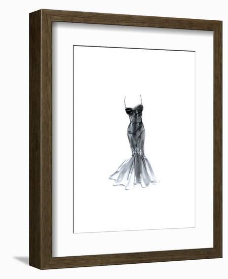 Black Dress with Flair-Tina Amico-Framed Art Print