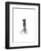 Black Dress with Flair-Tina Amico-Framed Art Print