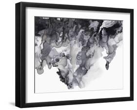 Black Drip-PI Studio-Framed Art Print