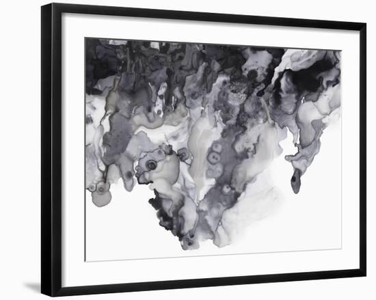 Black Drip-PI Studio-Framed Art Print