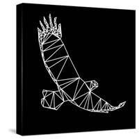 Black Eagle Polygon-Lisa Kroll-Stretched Canvas