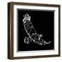 Black Eagle Polygon-Lisa Kroll-Framed Art Print